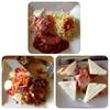 สลัดไก่ทอด.  สเต็กสปาเกตตี้หมู.  แซนวิชทูน่า ที่ ร้านอาหาร Cote' Cafe