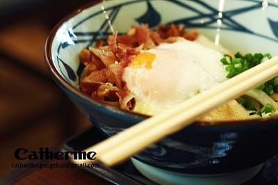 คามะทามะอุด้งชีส ที่ ร้านอาหาร Marugame Seimen (มารุกาเมะ เซเมง) The Promenade