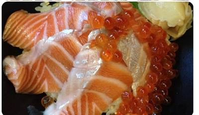 ข้าวหน้าปลาแซลมอน ราคา300ปลายๆ ที่ ร้านอาหาร Sushi Masa ราชเทวี