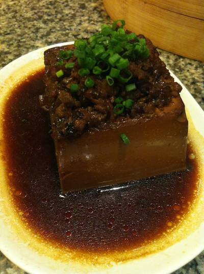 เต้าหู้ซอสหมูสับเห็ดหอม ที่ ร้านอาหาร ติ่น ไท่ ฟง central world