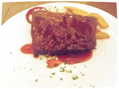 ซี่โครงหมู ที่ ร้านอาหาร The Smoke House