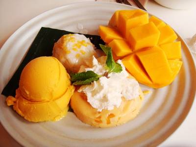 Mango Tango + Extra Sticky Rice  ที่ ร้านอาหาร Mango Tango สยามสแควร์