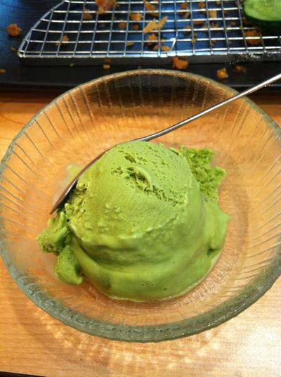 ไอศกรีมชาเขียว ที่ ร้านอาหาร Saboten Central World