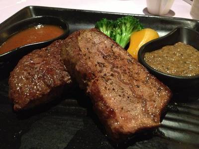 Tokiya Australian Beef Steak มารอบแรกกลายเป็น well-done ซะงั้น ที่ ร้านอาหาร Tokiya Fusion Steak Course Siam Discovery