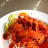 ข้่าวหมูแดงหมูกรอบ ที่ ร้านอาหาร ข้าวหมูแดงนายจิว
