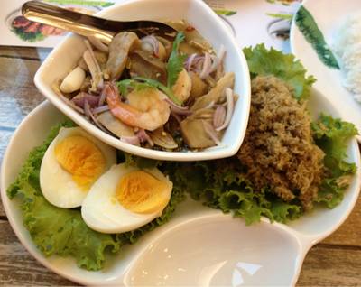 น้ำปลาเห็ดฝาง ที่ ร้านอาหาร Banana Leaf Promenade