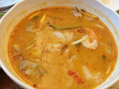 ก๋วยเตี๋ยวต้มยำกุ้ง ที่ ร้านอาหาร Banana Leaf Promenade