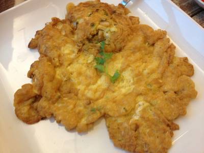 ไข่เจียว เมนูสิ้นคิด ที่ ร้านอาหาร Banana Leaf Promenade