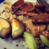 ข้าวหมูแดงไข่ดำ ที่ ร้านอาหาร ข้าวหมูแดงแปลงนาม