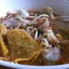 เกี้ยวปลาต้มยำ ที่ ร้านอาหาร ก๋วยเตี๋ยวเส้นปลาเจ๊จิ๋ม