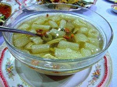 ซุปเยื้อไผ่กระเพาะหมู ที่ ร้านอาหาร นาทอง