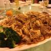 ราดหน้าเป็ด (จากเป็ดปักกิ่ง) ที่ ร้านอาหาร อาเก่ง อบาโลน (Ah-Keng Abalone)