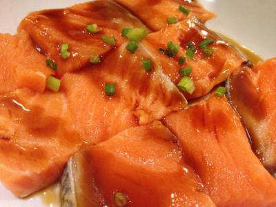 ปลาแซลม่อน ที่ ร้านอาหาร WAGAYA ปลาแซลม่อน ที่ ร้านอาหาร WAGAYA