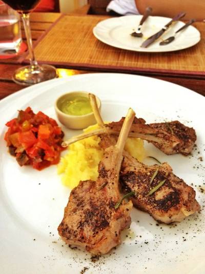 เนื้อแกะ ที่ ร้านอาหาร VinCotto