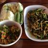 น้ำพริกไข่ปูเมนูอร่อย กับหอยหลอดผัดฉ่า ที่ ร้านอาหาร ลานเท