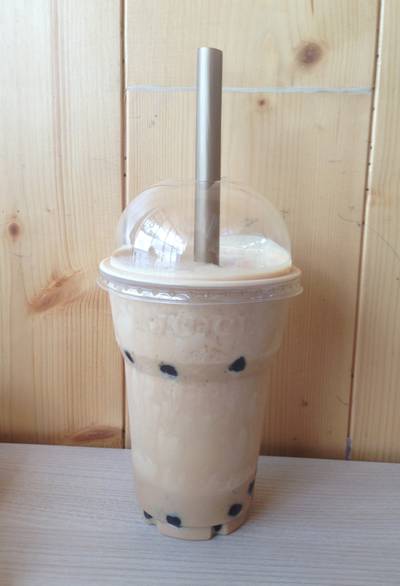 ชานมไข่มุก ที่ ร้านอาหาร Too Fast To Sleep