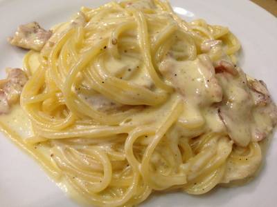 Gustoso-Spaghetti Cabonara เข้มข้น ที่ ร้านอาหาร Gustoso Tasty Italian Restaurant