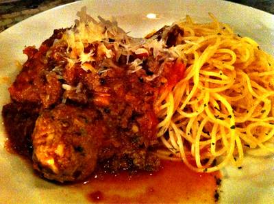 Big Mama Meatball Pasta ที่ ร้านอาหาร Burger Factory