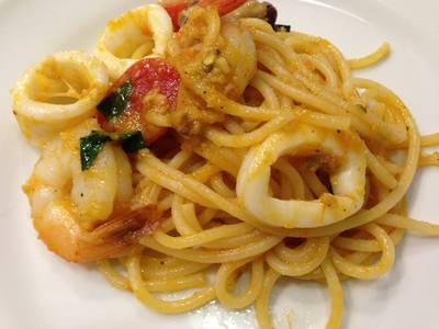 Gustoso-Spaghetti Seafood รสเข้มข้น ที่ ร้านอาหาร Gustoso Tasty Italian Restaurant