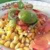 ส้มตำข้าวโพด ที่ ร้านอาหาร ร้านไก่ทอด8กระทะ