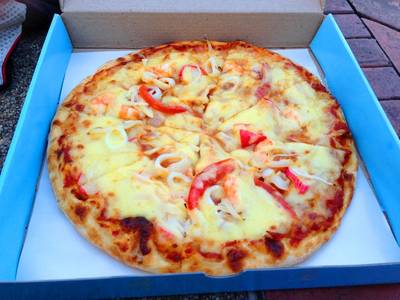 ปูอัดจัดใจป๋าจิงๆ ที่ ร้านอาหาร ลันตา พิซซ่าเตาถ่าน