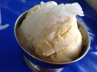 ไอติมทุเรียน !! ที่ ร้านอาหาร แกงป่าศรีย่าน