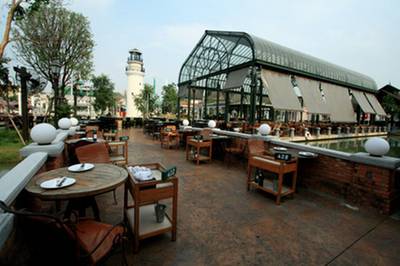 บรรยากาศร้านเย็นสบายค่ะ ที่ ร้านอาหาร Chocolate Ville