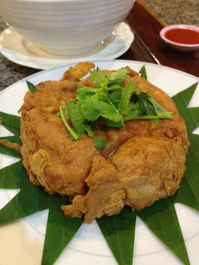 ไข่เจียวกุ้ง ที่ ร้านอาหาร ครัวกมล