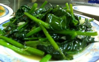 ผัดผัก ต้องกิน ที่ ร้านอาหาร ร้านอาหารอ้า