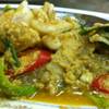 ปูผัดผงกะหรี อร่อย ที่ ร้านอาหาร ร้านอาหารอ้า