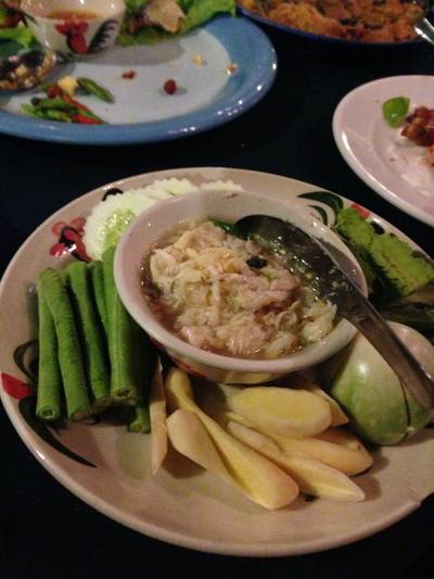 น้ำพริกปู ที่ ร้านอาหาร บ้านพึงชม