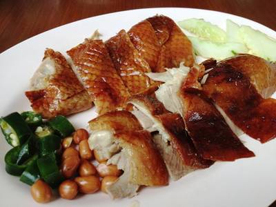 เป็ดย่าง  ที่ ร้านอาหาร ตี่โภชนา