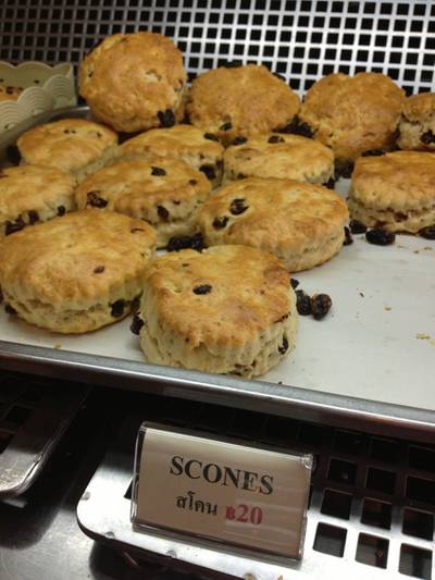 scone 20฿ ที่ ร้านอาหาร The Baguette scone 20฿ ที่ ร้านอาหาร The Baguette