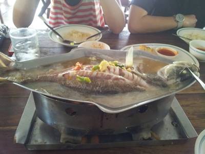  ปลานึ่งมะนาว ที่ ร้านอาหาร เจ๊จุก 2