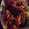 กุ้งอบภูเขาไฟฟฟฟฟฟ ที่ ร้านอาหาร Aun I Din