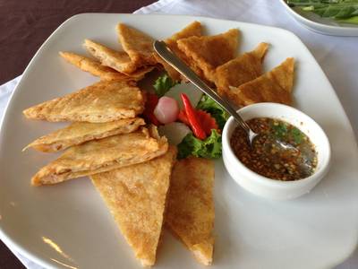 กุ้งกระเบื้อง ที่ ร้านอาหาร Anna & Charlie's Cafe