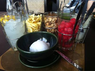 ไอศครีมนารา ที่ ร้านอาหาร Nara Thai Cuisine Central World
