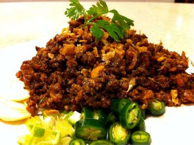 หมูสับผัดหนำเลี๊ยบ ที่ ร้านอาหาร Kopitiam (โกปี่เตี่ยม) เซ็นทรัลลาดพร้าว