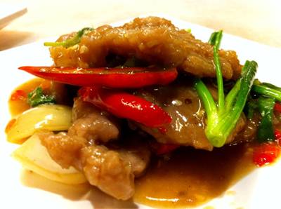 เนื้อโคขุนผัดกะเพรา ที่ ร้านอาหาร Kopitiam (โกปี่เตี่ยม) เซ็นทรัลลาดพร้าว