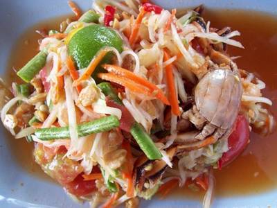 ส้มตำล้านครก ที่ ร้านอาหาร Tuscany Thai Cuisine