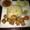 ข้าวผัดหมูยอไข่เค็ม 60 บาท ที่ ร้านอาหาร Heap Cafe & Restaurant