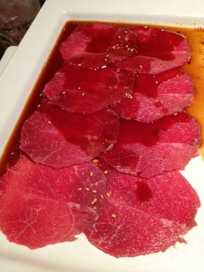 เนื้อสัน สด อร่อยมากๆ ที่ ร้านอาหาร King Kong Yakiniku Buffet หลังสวน