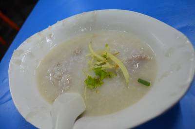 โจ๊กหมูสับ ที่ ร้านอาหาร โจ๊กปริ๊นซ์