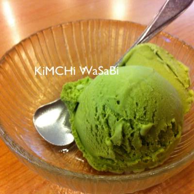ไอศครีมชาเขียว ถ้วยนี้อร่อยเหาะ😍 ที่ ร้านอาหาร Saboten Siam Paragon