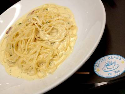 สปาเก็ตตี้ คาโบนารา ที่ ร้านอาหาร Coffee Beans by Dao สยามพารากอน สปาเก็ตตี้ คาโบนารา ที่ ร้านอาหาร Coffee Beans by Dao สยามพารากอน