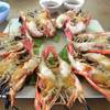 กุ้งสดและอร่อยมากๆค่า ที่ ร้านอาหาร กุ้งเผา วัดเชิงเลน