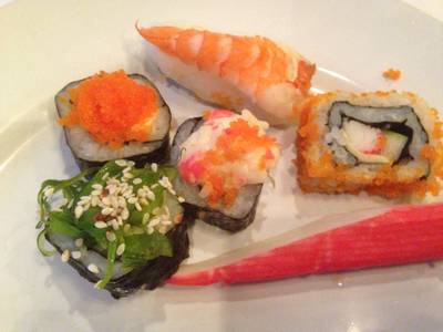 Sushi  ที่ ร้านอาหาร Sky Lounge Baiyoke 1