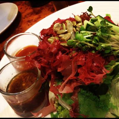 สลัดสาหร่าย ที่ ร้านอาหาร Uomasa (อุโอะมาสะ)