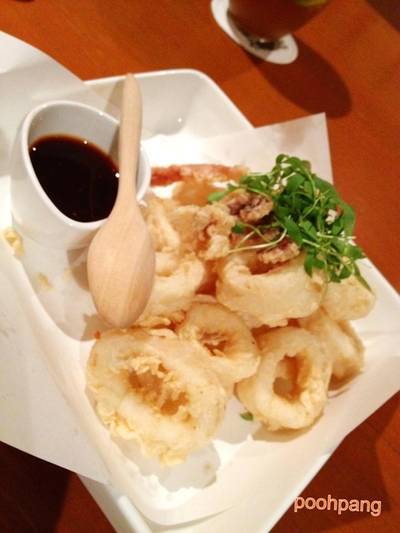ปลาหมึกทอดซอสส้ม ที่ ร้านอาหาร Spring Dining Room (Spring & Summer)