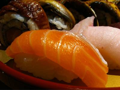 แซลม่อน ที่ ร้านอาหาร Zen Siam Center